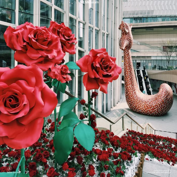 Flor do papel de dia dos namorados