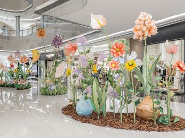 Combinações de flores de papel gigantes