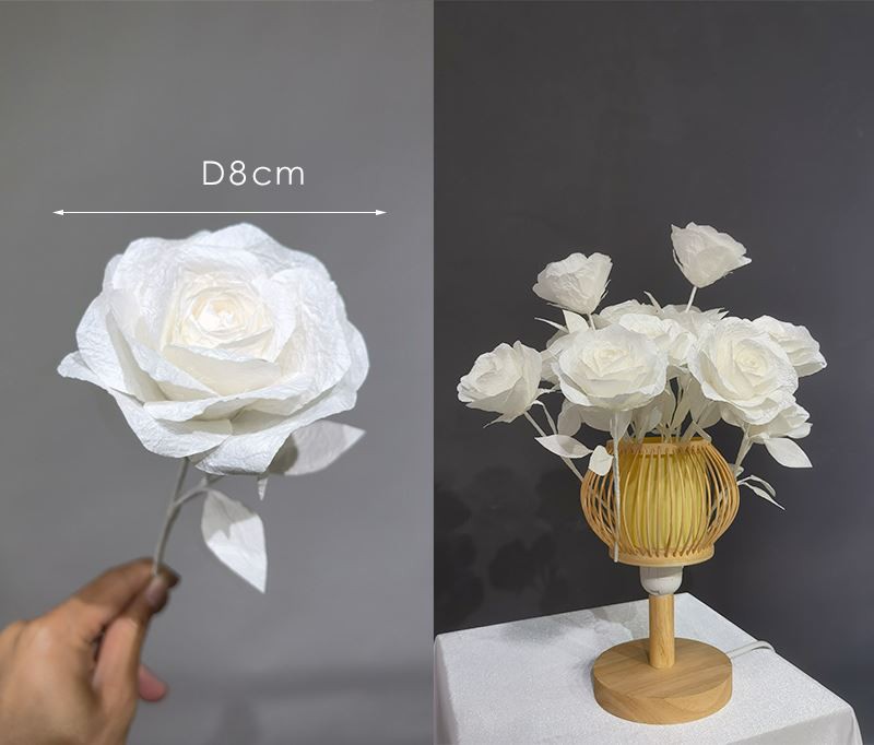 Mini flores de papel para artesanato